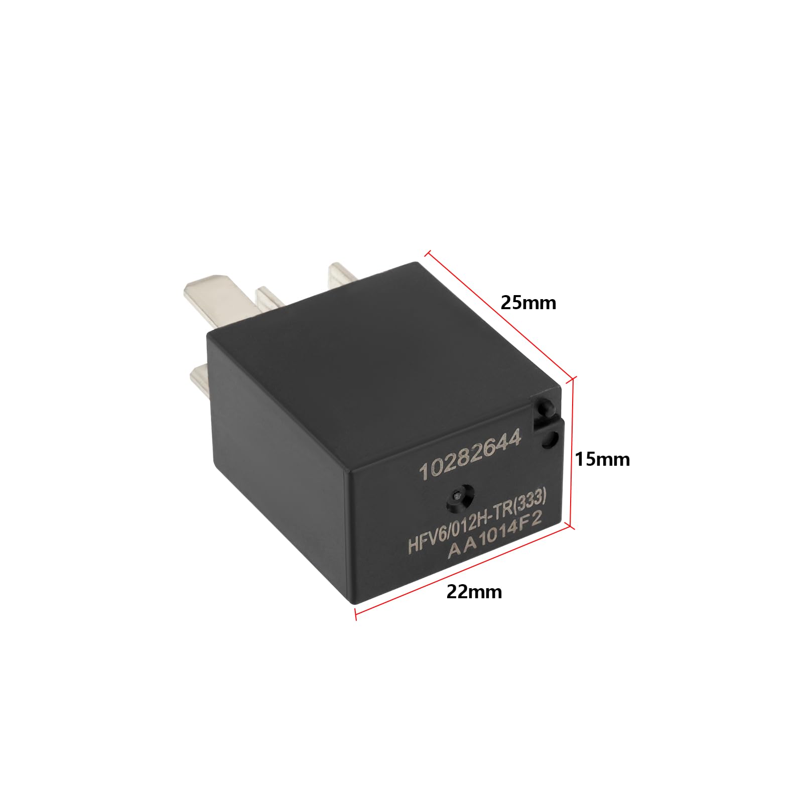 2 Relais Ventilateur Climatisation 12V 20A 4 Broches - Compatible Lancia, Fiat, Alfa Romeo | HFV6/012H-TR, Pièce Remplacement Solide