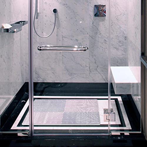 Alfombrillas de baño con ventosas y agujeros de drenaje antideslizantes para niños 7
