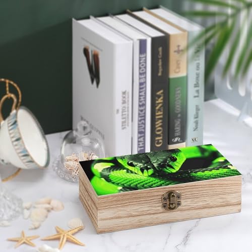 Boîte en bois 3D serpent fin du désordre rangement artisanat - 5