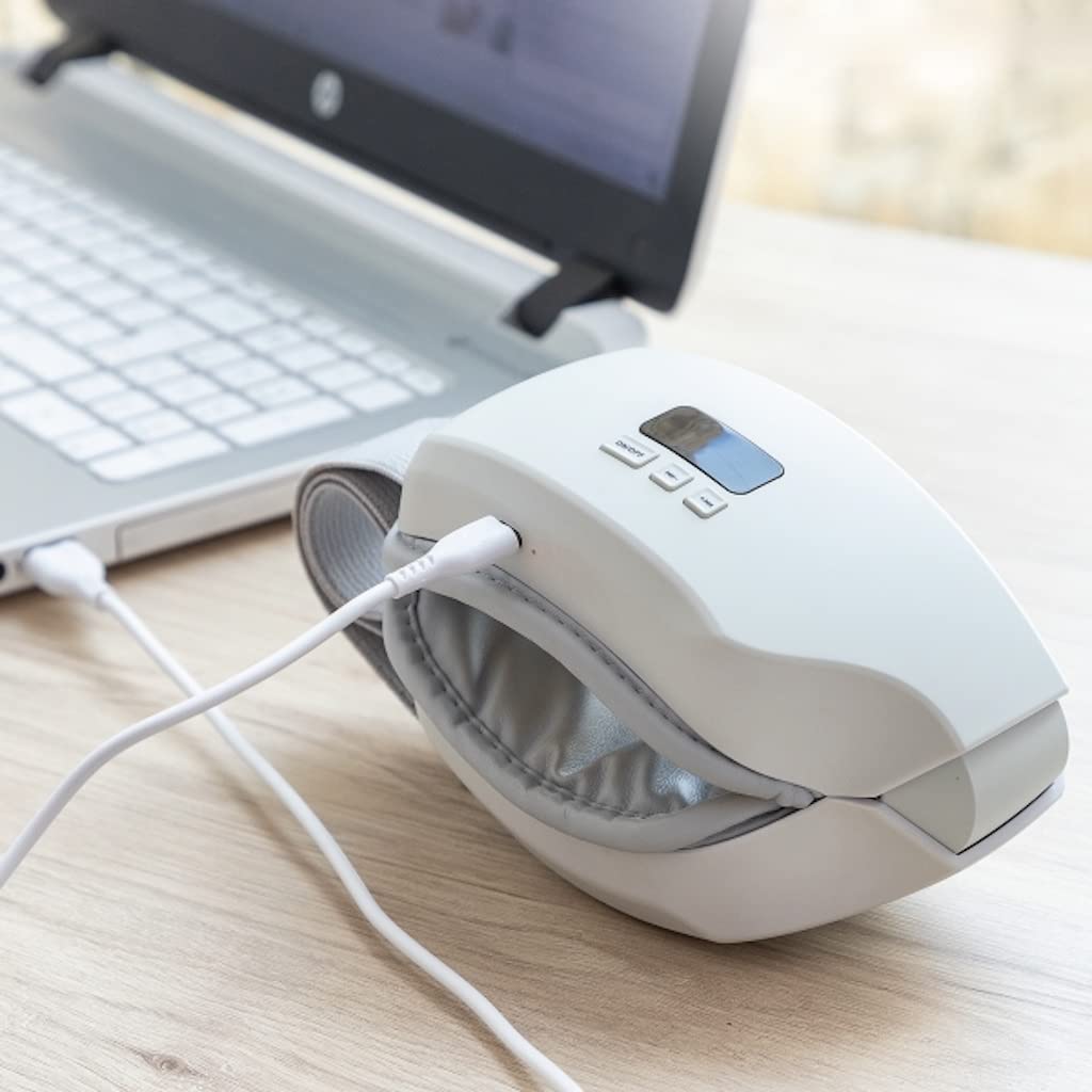 CELLUSTOP - Dispositivo de masaje para los ojos - Vibración con función de calor de compresión de aire Música - Relajación de los ojos, alivia la fatiga visual - 5 modos de masaje Ocular
