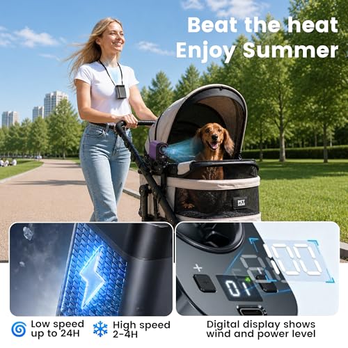 YQLKYMLO Portable Rechargeable Waist Fan Bladeless, 24H Max Cooling, 100-Speed 20000RPM Turbo Cooling Battery Personal Fan, Hands-Free Shirt/Belt/Neck Fan for Work Outdoor Travel, Black — view 4