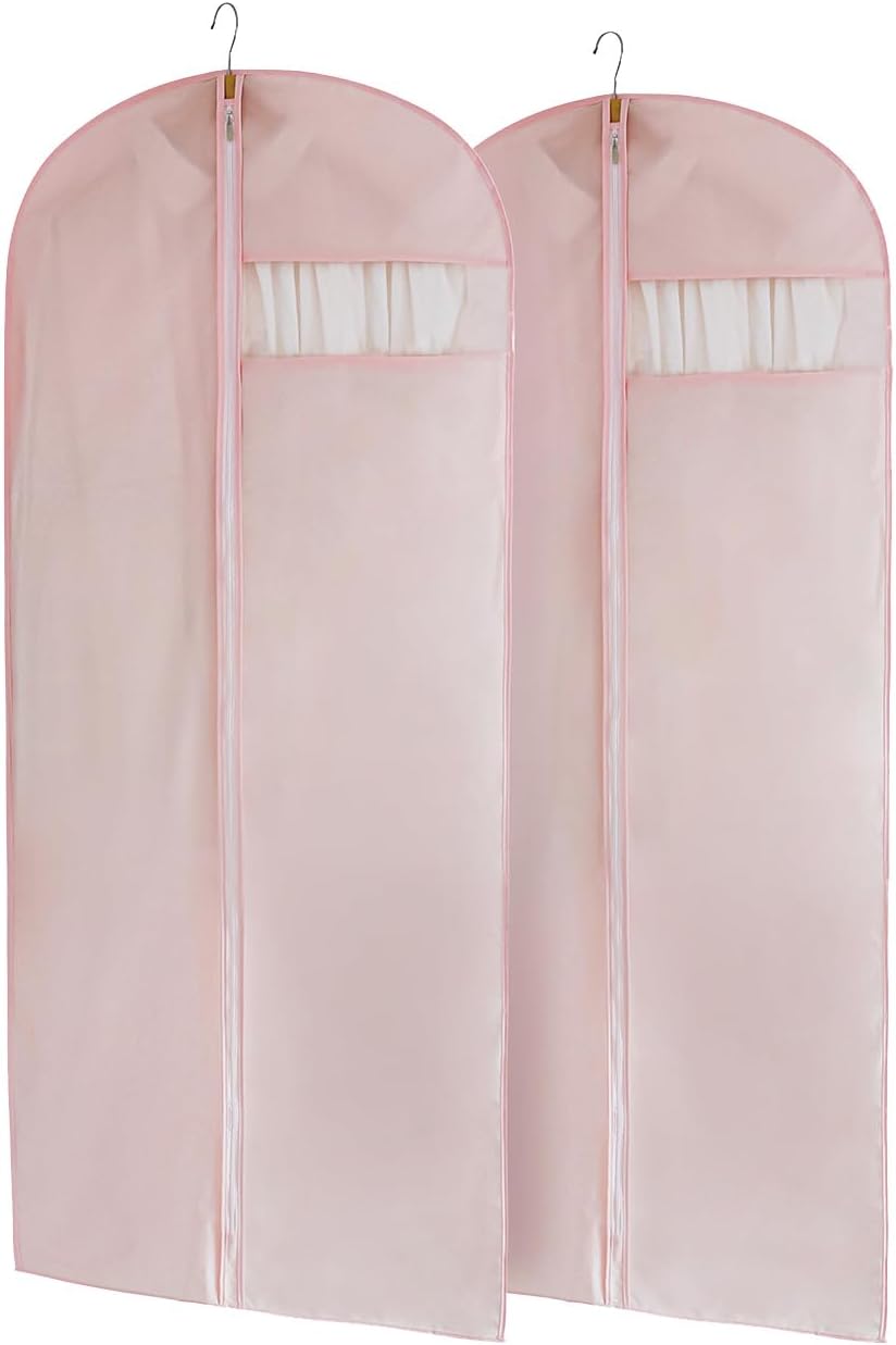 Garment Bags for Travel, 50'' Garment Bags for Hanging Clothes, Suit bag (Set of 2, 23.3'' X 50'')