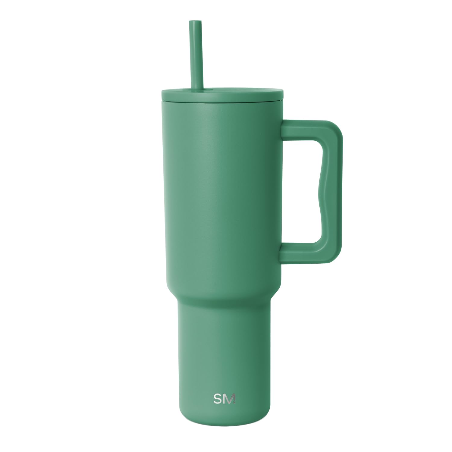 Simple Modern Tumbler with Handle and Straw | 40oz | Green