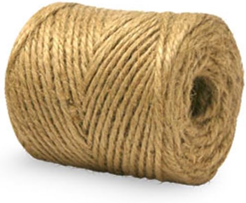 CWC Jute Twine Tube - 3-Ply, Natural (Pack of 12 Tubes)