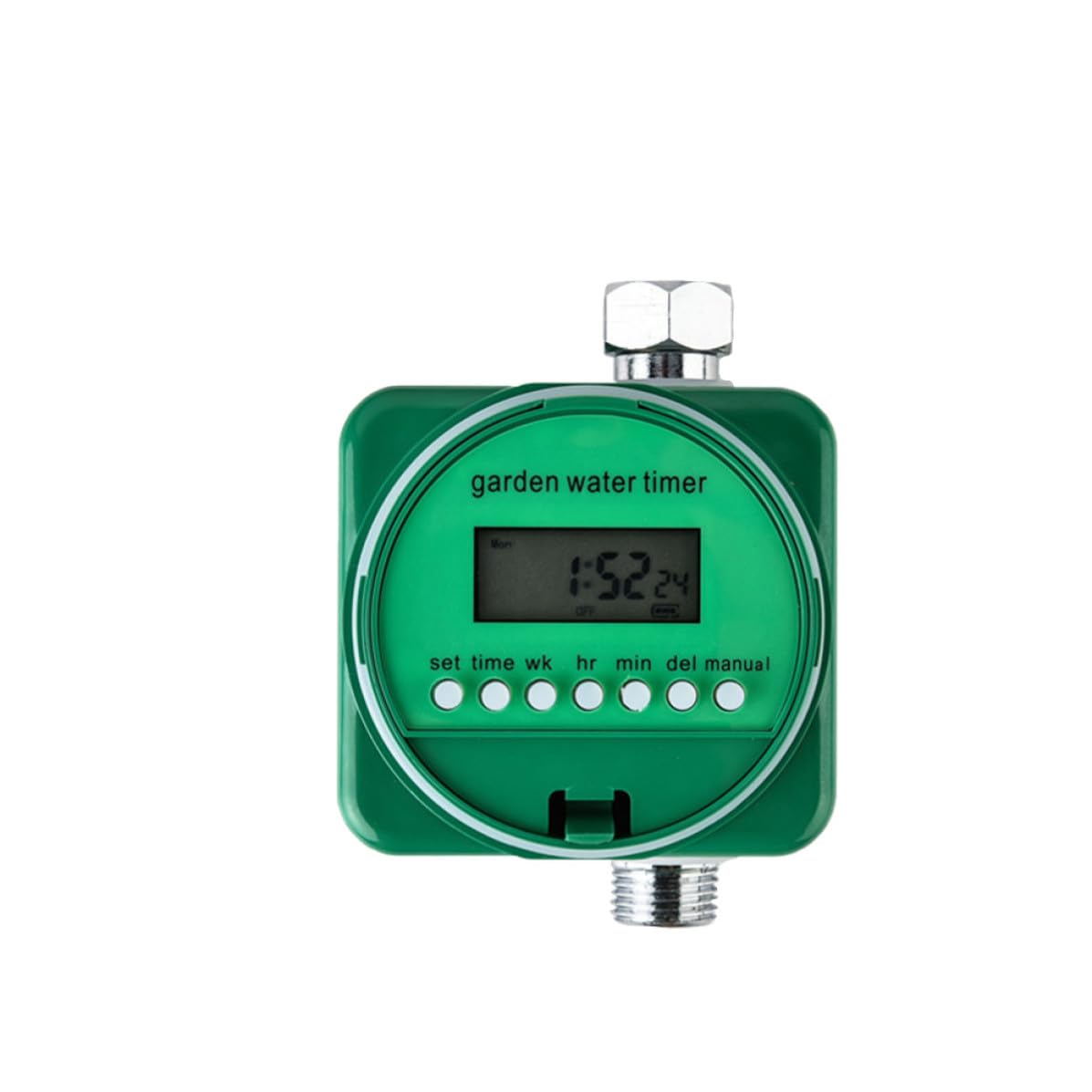 Timer per Irrigazione Automatico 9v Display Lcd, Controller per Irrigatori da Giardino in Plastica, Flusso >20l/min, per Impianti Irrigazione Esterni