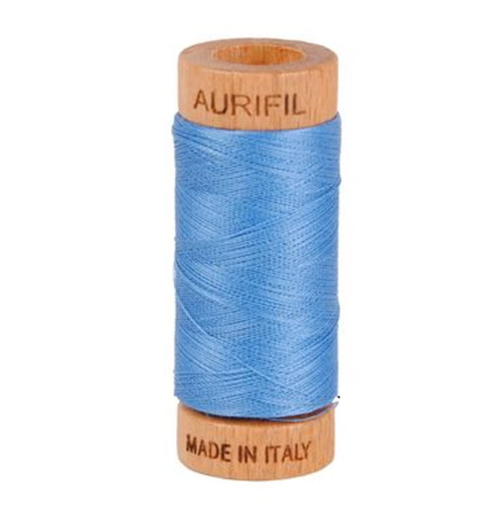 Aurifil Cotton Mako 80wt Thread, Light Wedgewood