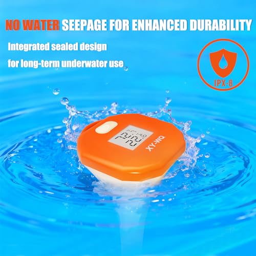 Image of XY-WQ Digital Pool Thermometer, Easy-to-Read, Large LCD, IPX8