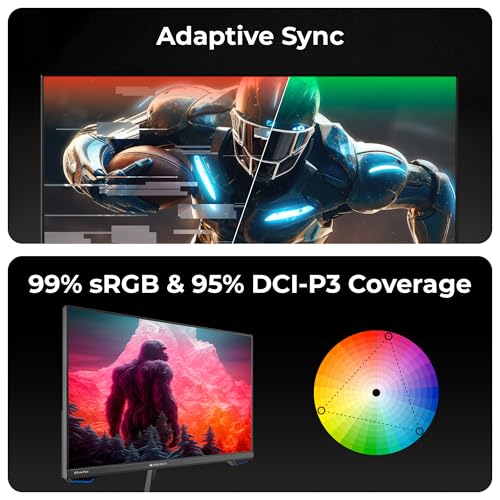 Image of ZEBRONICS N25A 25 inch(62.3 cm) Gaming Monitor, FHD 1920x1080, IPS-Antiglare Display, 250Nits, 180Hz, 1ms MPRT, HDR10, 99% sRGB | 95% DCI-P3, Adaptive Sync, 1 x DP | 1 x HDMI | 1 x 3.5mm