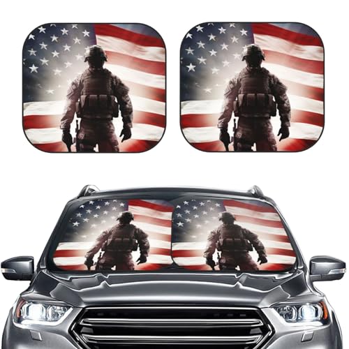 Pare-soleil voiture pliable protection UV efficace lot de 2 écrans thermiques de taille L