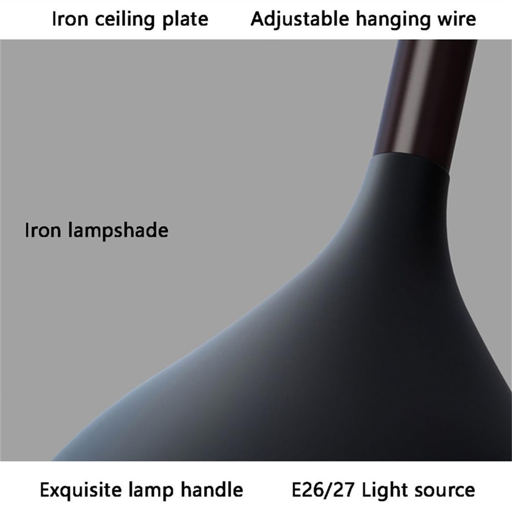 Lampa wisząca 60 W nowoczesna regulowana metalowa lampa sufitowa LED do sypialni na wyspę kuchenną, stół do jadalni aluminiowy klosz i akcesoria