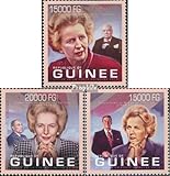 Prophila Collection Guinea 9930-9932 (kompl. Ausgabe) postfrisch ** MNH 2013 Margaret Thatcher (Briefmarken für Sammler)