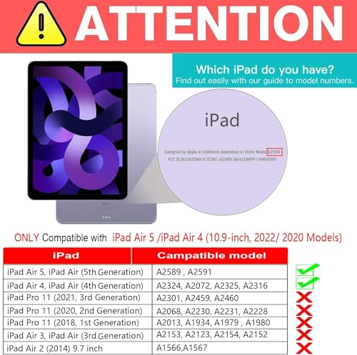 GOZOPO [2-Pack] Screen Protector for iPad Air 2022 (iPad Air 5th Generation), Tempered Glass Film - ipad air 5th/4th Generation (10.9-Inch, 2022/2020 Model)