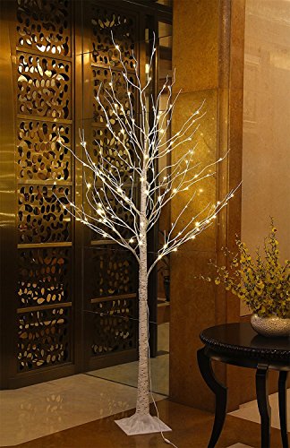 Lightshare 4 Feet 6 Feet And 8 Feet Birch Tree,Warm White, For Home,Pack Of 3, Festival, Party, And Christmas Decoration, Indoor And Outdoor Use #TOP7