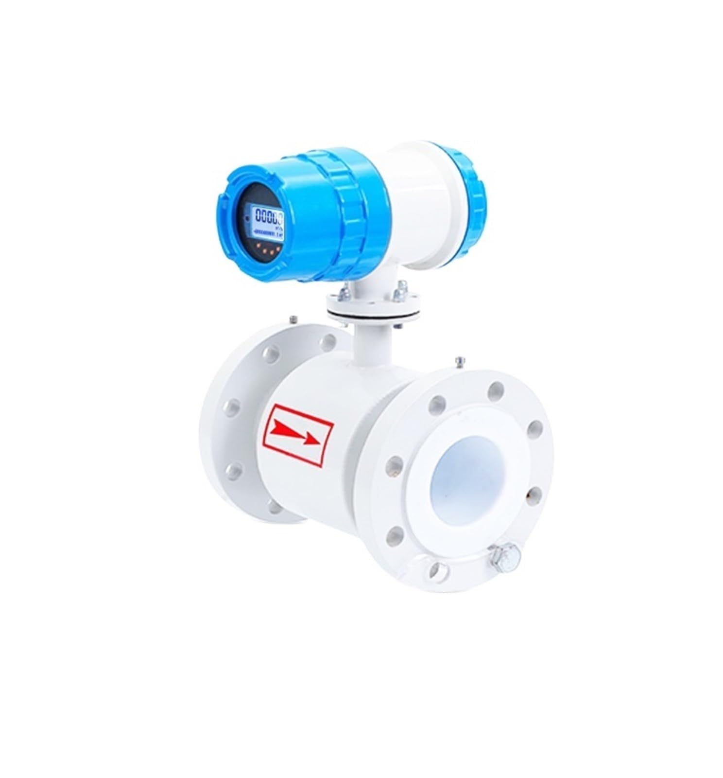 Smart Electromagnetic Flow Meter DN50 DN100 Integrated Design for Wastewater, Cement Slurry, Corrosive Liquids,High Accuracy(DN80)