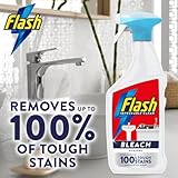 FLASH MULTI PURPOSE BLEACH SPRAY CLEANER 2 x 800ml - Bathroom and Kitchen Eucalyptus Scented Bleach Cleaning Spray - Image 2
