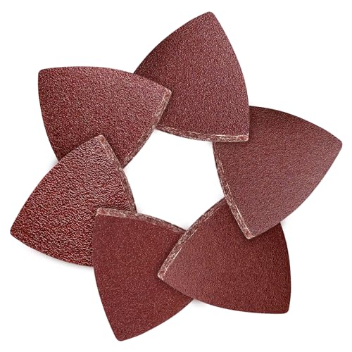 100pcsTriangle Sanding Paper Set, 60-240 Grit, Fits 3-1/8