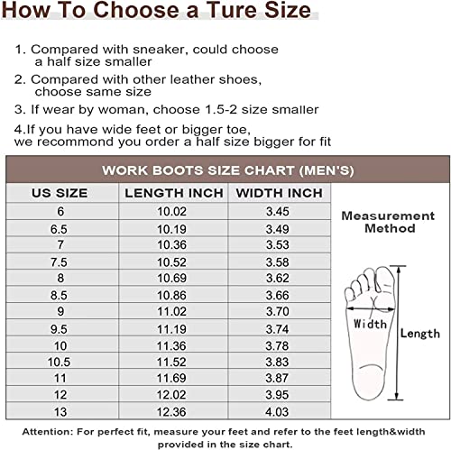 Handpoint Men’s Steel Toe Classic 6” Suretrack Oil Resistant Waterproof Non-Slip Leather Durable Work Boots 84992Ee-9.5 #TOP1