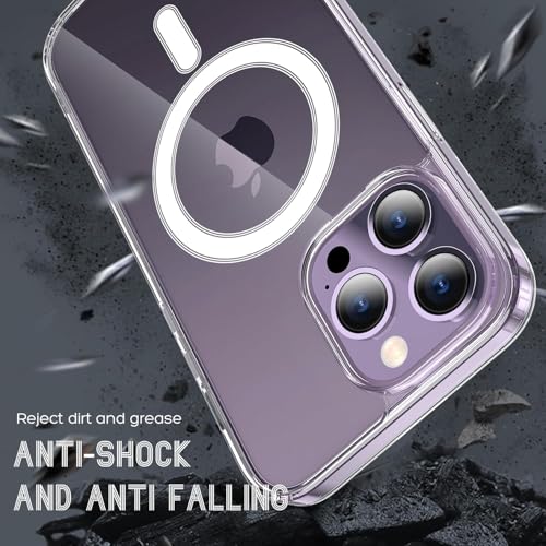 Image of REALCASE Ultra-Hybrid Back Case Cover for iPhone 15 Pro Compatible with MagSafe | Camera Protection | Hard Crystal Clear Back | Shockproof Bumper Cover Case for iPhone 15 Pro (Transparent)