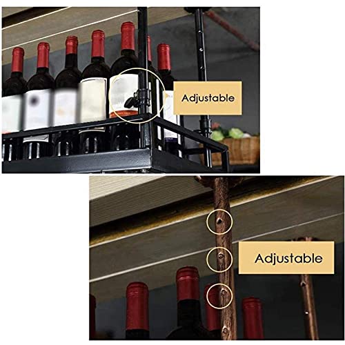 Porte-bouteille de vin suspendu pour libérer de la place sur le plan de travail - 8