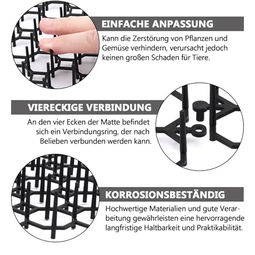 katzenschreck für Garten - 15 Stück Katzenabwehrmatten für draußen, effektive Katzengitter zur Abwehr von Katzen und Anderen Tieren (20 * 15cm, 15)