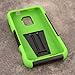 Empire MPERO IMPACT X Series Kickstand Case for ZTE Warp 4G N9510 - Retail Packaging - Black/Neon Green