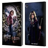 Sistema de cierre magnético Head Case Designs Licenciado Oficialmente Harry Potter Póster de Hermione Prisionero de Azkaban IV Carcasa de Cuero Tipo Libro Compatible con Samsung Galaxy Tab S6 Lite