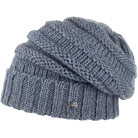 Lierys Long Beanie Gorro de Punto Mujer/Hombre con Lana de Alpaca y Lana Virgen Cover