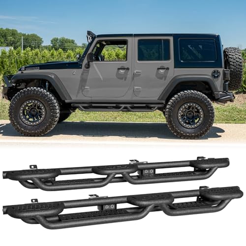 Estribos laterales Jeep Wrangler JK 2007-2017 negro