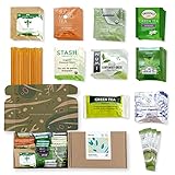 Classic Green World Tea Collection. 40 Green Tea Bags | Enjoy Green Teas From Nepal, India, Japan, China, and Brazil | 10 Brands 10 Flavors Plus 10 Honey Sticks | Best Father's Day Tea Sampler Gift