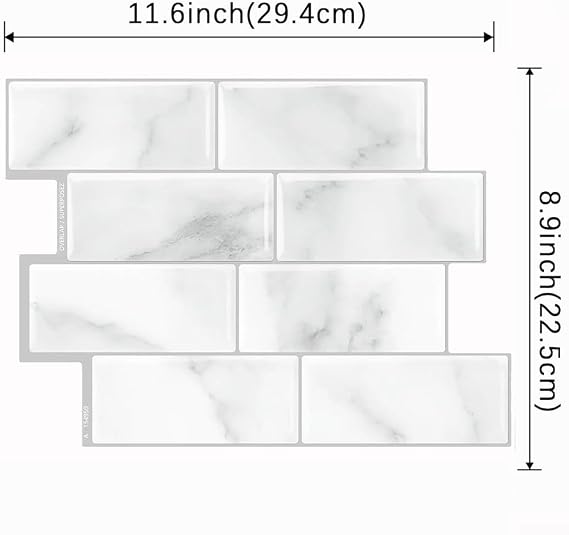 Waterproof 3D Brick Style Wallpaper 5pcs - PET Based Heat Resistant Panels For Interior Wall Application(D)