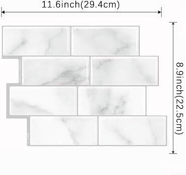 Waterproof 3D Brick Style Wallpaper 5pcs - PET Based Heat Resistant Panels For Interior Wall Application(D)