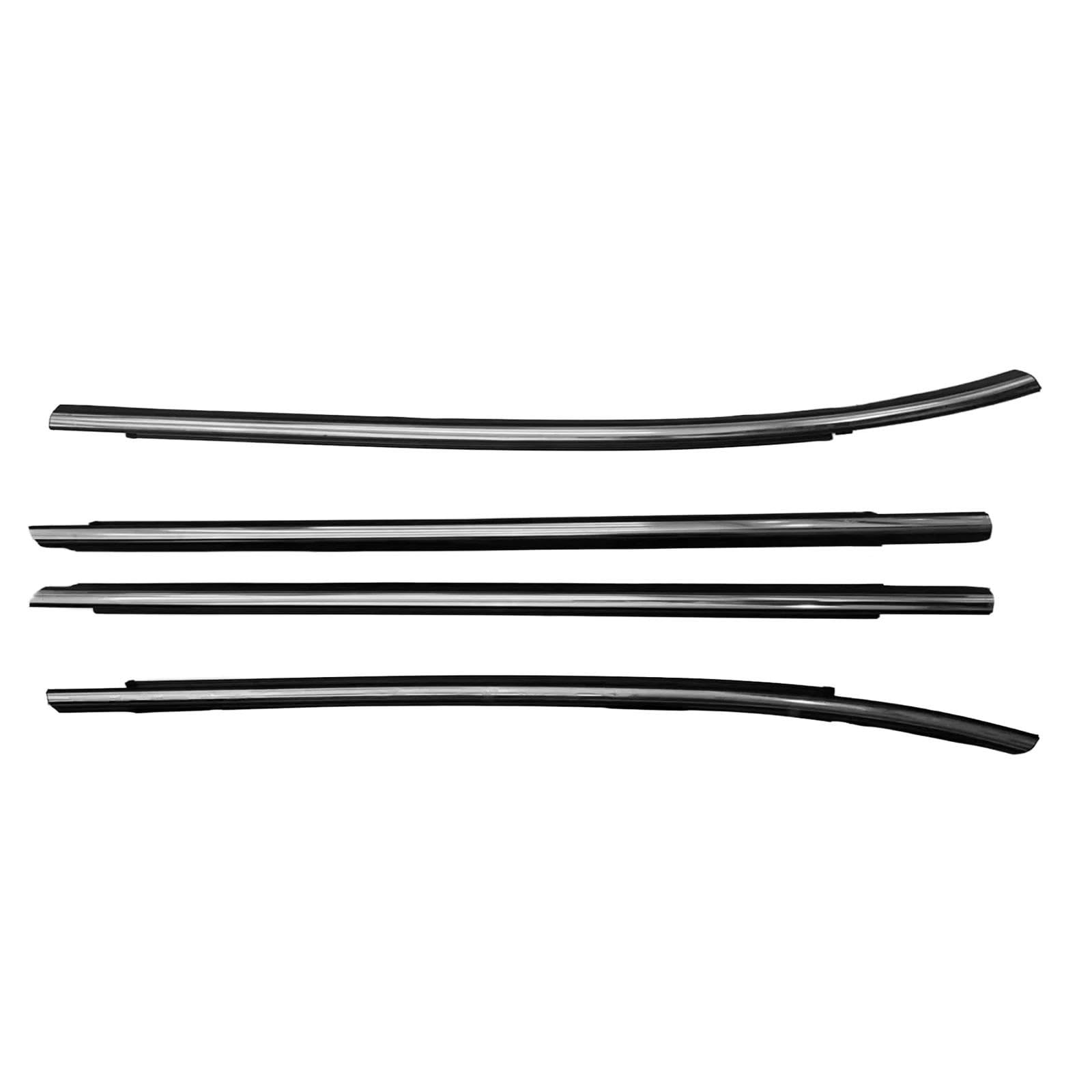 Zysm Chrome Side Trim Car Window Glass Sealant Strip For Hyundai For Tucson Ix35 2010-2015 822102S000 Side Weatherstrips Pressure Moulding Trim Outer Buffer(Chrome)