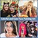 Face Painting Kit For Adult Party,22 Colors Face Paint Kit Includes Paint Tray,Sponges,Brushes and Stencils,Professional Face Painting Kit Non Toxic for Adults Halloween Makeup