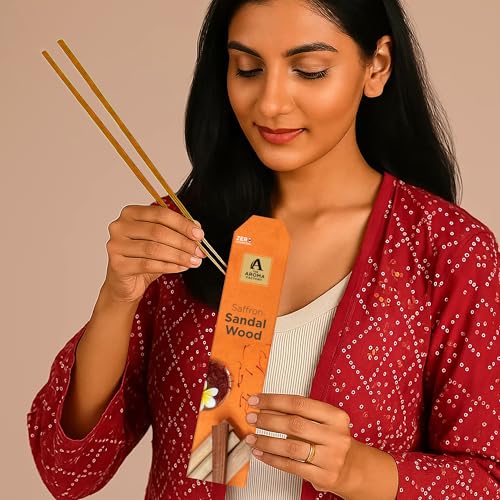 Image of The Aroma Factory Premium Incense Sticks for Pooja | Set of 6 Fragrances Gift Pack (Oud, Mogra, Loban, Sandalwood, Rose, Gugal) 120 Agarbatti (6 x 20 Sticks Each)