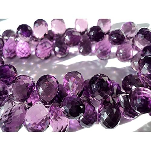Améthyste violette en paire triée de 10mm pour boucles sans défaut