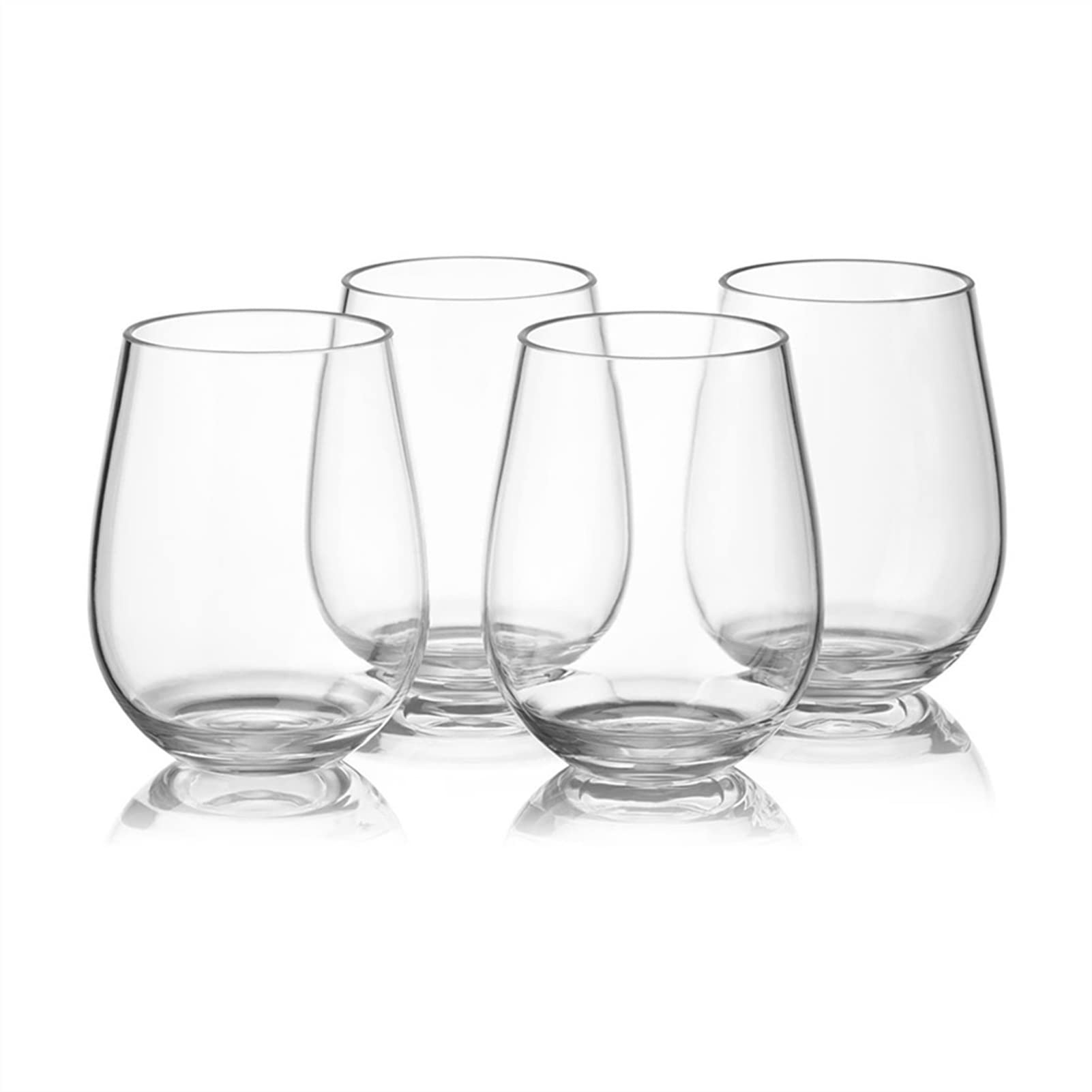 Tazza di vetro Set di 4 bicchieri da acqua Bicchieri da vino rosso Bicchieri for la casa Bicchieri da birra riutilizzabili for succhi trasparenti Tazza