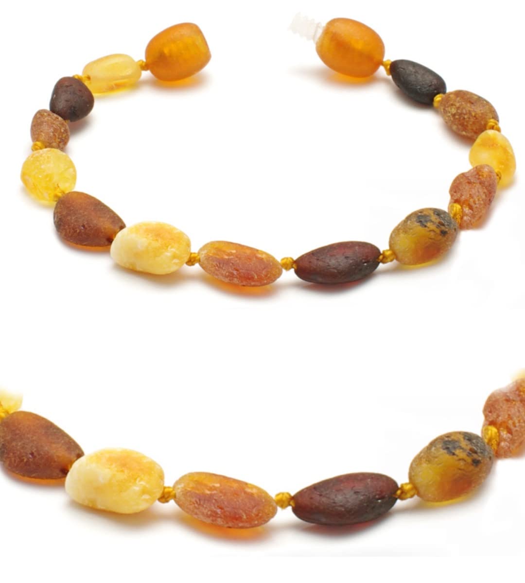 Bernstein kette - Heilsteinkette - echt Bernstein Schmuck - Halskette als Geschenk für Damen & Herren, Natürliche Schutzstein - Glücksbringer