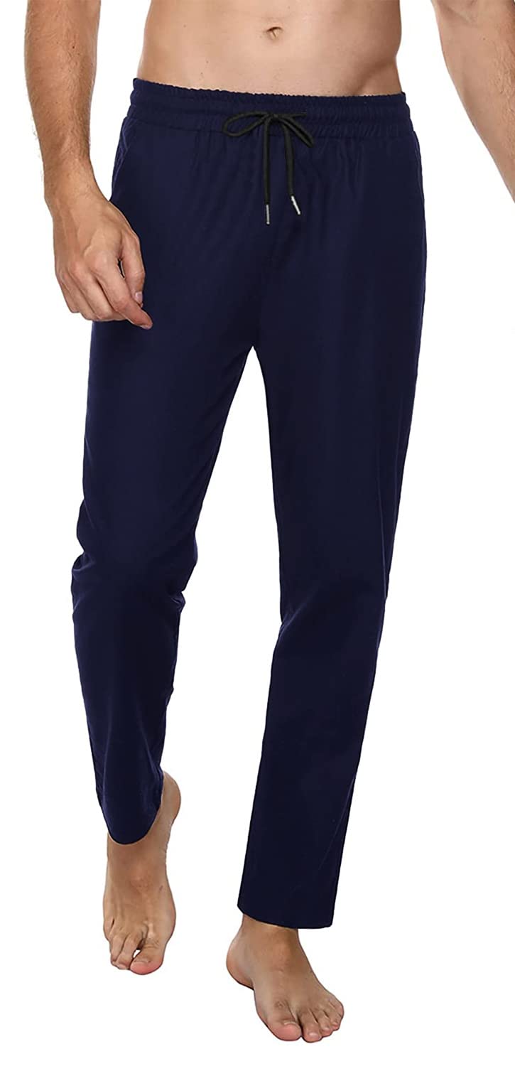 FGFD&OU Pantalones de Deporte Hombre Algodón Pantalon Largos Chándal Jogger Pantalones Deportivos Running Gimnasio Fitness Entrenamiento Yoga para Hombre Slim Fit Bolsillo