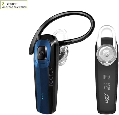 Miniatura 5 de Auricular Bluetooth, M26 auricular Bluetooth manos libres V5.0 auricular inalámbrico con reducción de ruido y micrófono compatible con teléfono