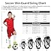 Shin Guards Soccer Youth Kids - Shin Guard for Boys Girls Teenagers 2-18 Years Old - Football Shin Pads Protection Equipment with Adjustable Straps - Black, XS