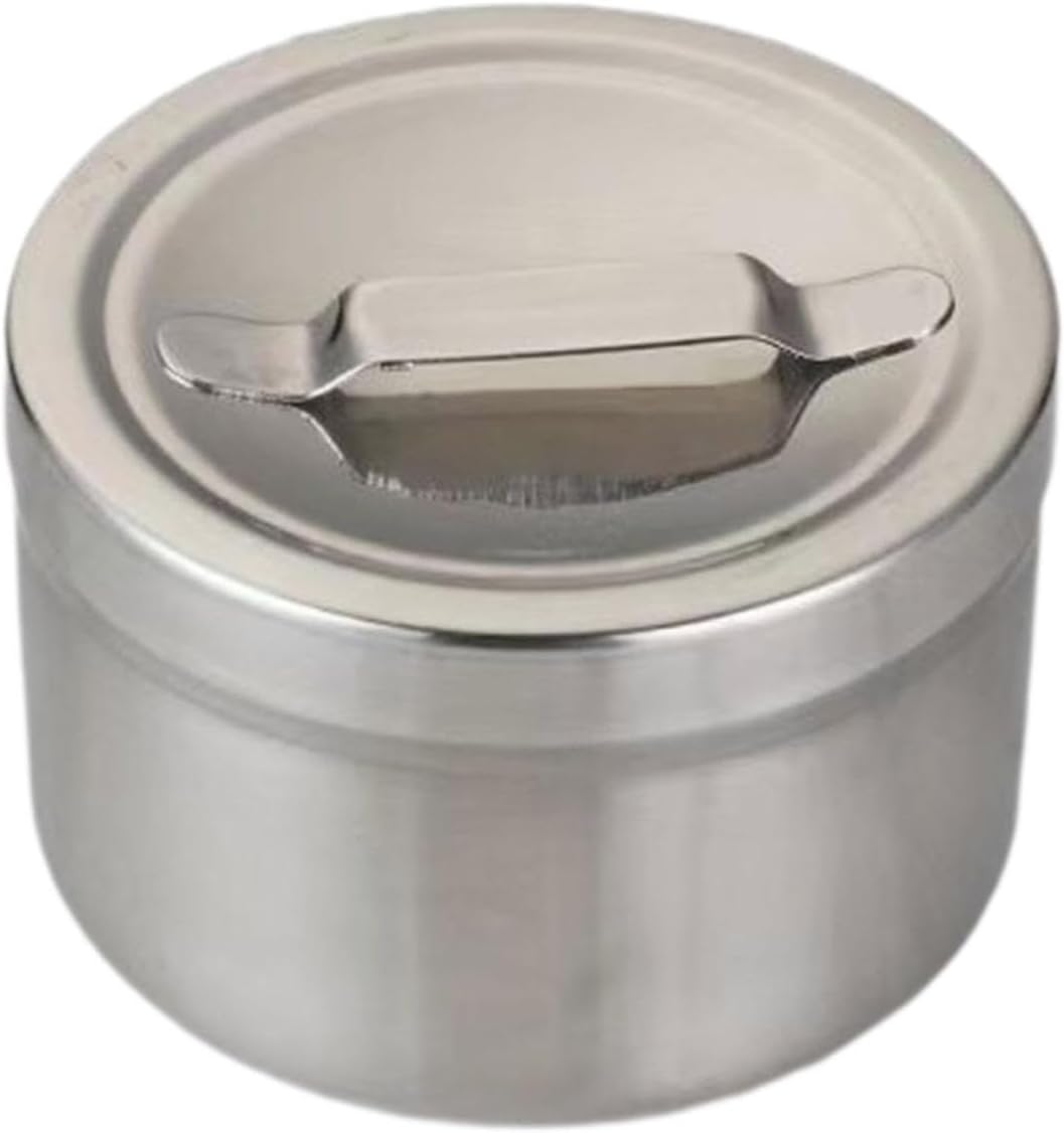 Modern Hygienic Steel Jar for Bathroom Supplies Moistureproof Container Home Stainless Steel Ointment Can Hygienic Bathroom Jar