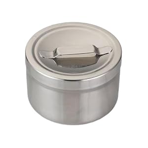 Modern Hygienic Metal Organiser Canister for Medicals Ointments Cotton Balls Bathroom Kitchen Countertop Container Medicine Storage Box