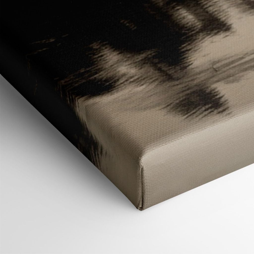 Canvas for Living room. Whispers of Tranquility in a Monochrome Reflection, 27 x 18 inch Canvas Wall Art - Contemporary Masterpieces - Modern Home Decor