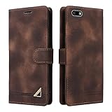 OKZone Kompatibel mit Huawei Y5 2018/Honor 7S Hülle, Halterung Standfunktion Kartenfach Wallet Schutzhülle 360 Grad Stoßfest Premium Leder Schutzhülle Handyhülle für Huawei Y5 2018/Honor 7S (Braun)