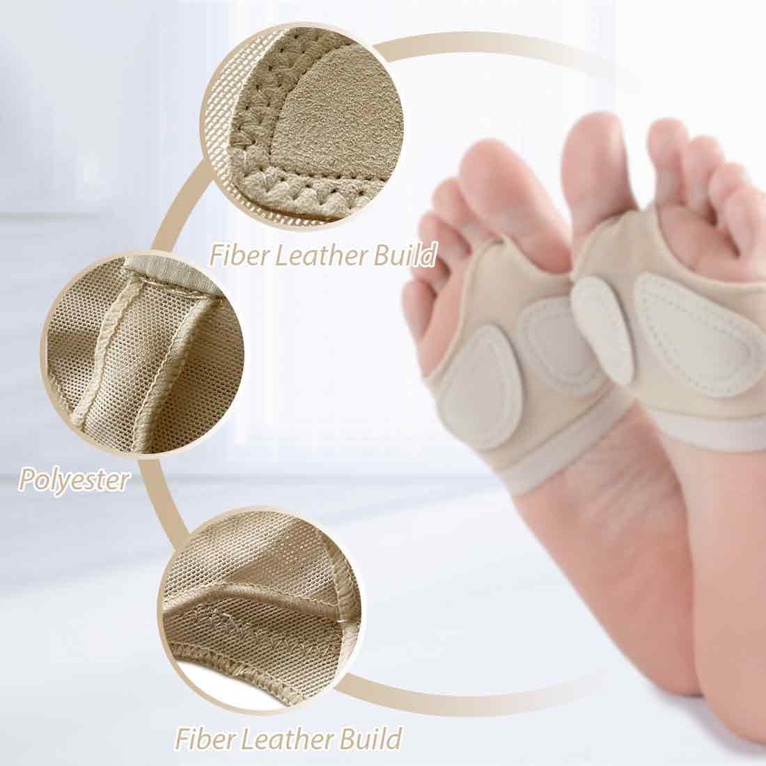 Almohadillas Danza 5 Agujeros Protectores Pie Antideslizantes para Ballet Yoga Gimnasia Jazz