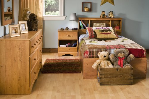 South Shore Little Treasures Bookcase Headboard Country Pine, Coastal #TOP1