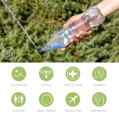 CuloClean Ultralight (6g / 0,21oz) Bidé portátil para inodoro, viaje, mochilero, senderismo o camping - Compatible con la mayoría de botellas plásticas miniatura 4