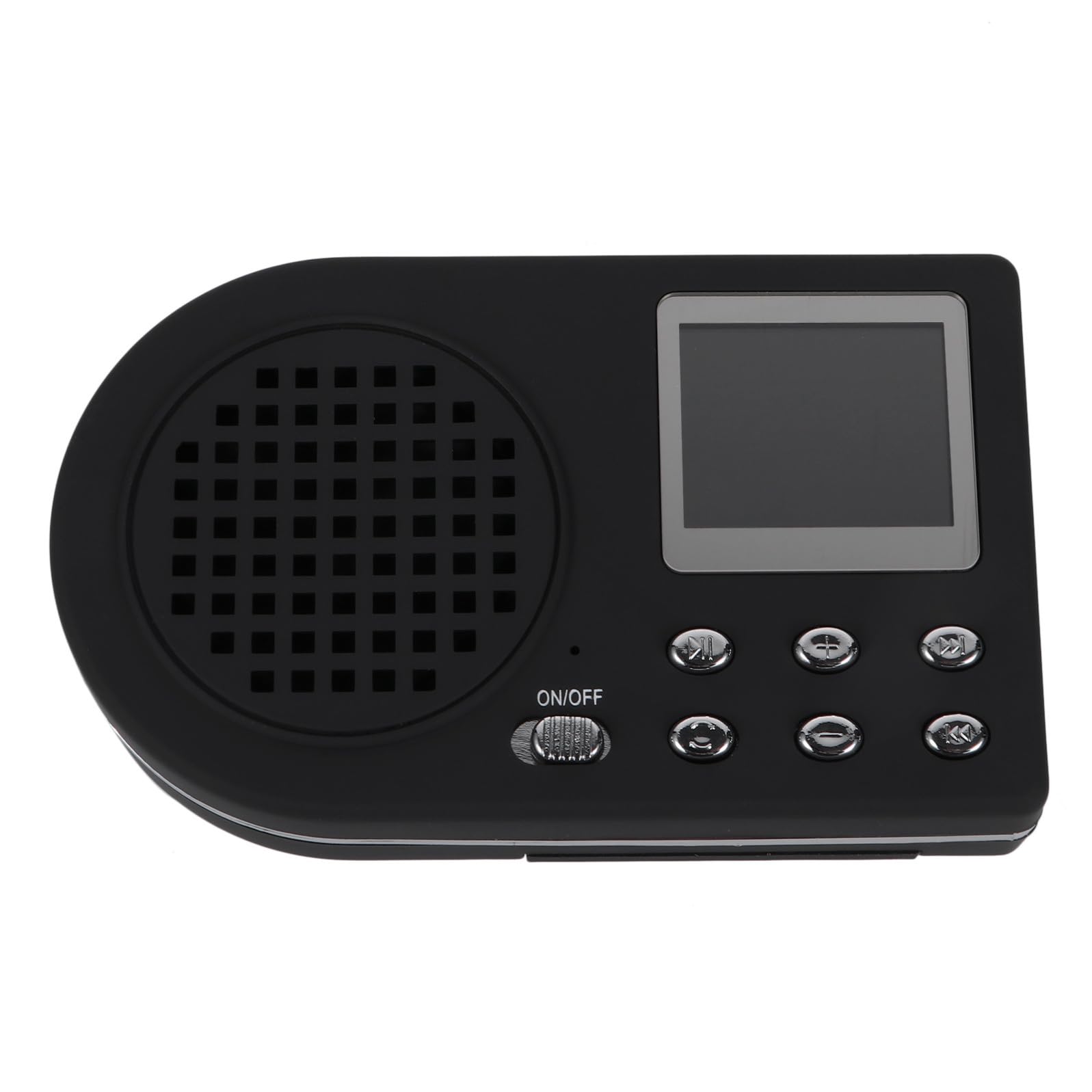 Mp3 Portatile Nero con Schermo Lcd e Riproduzione Esterni, in Plastica Resistente, come Regalo per Famiglia e Amici, Include Cavo USB