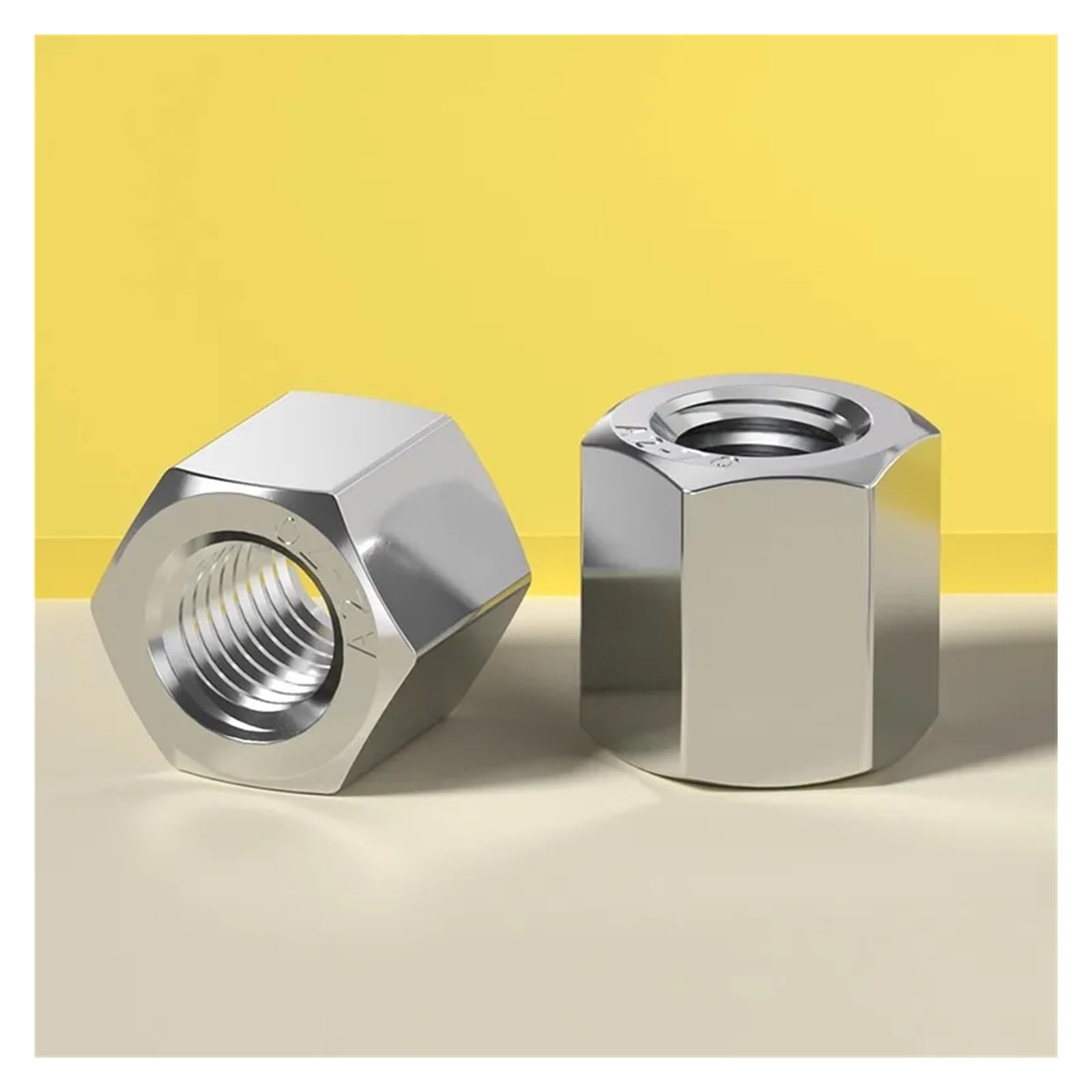 1-100 Uds 304 Tuercas Hexagonales De Acero Inoxidable Hexagonal M3 M4 M5 M6 M8 M10 M12 M14 M16 M18 M20 M24 M27 M30 M33 M36 M42 M56(M45x44.5mm 1pc)