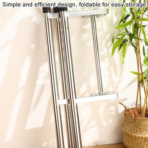 Seau à soupe stable grâce au support triangulaire pliable en acier inoxydable